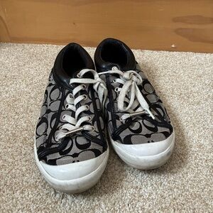 Coach Black and White womens Sneakers size 9